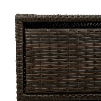 Tuinkast 55x59x80 cm poly rattan bruin