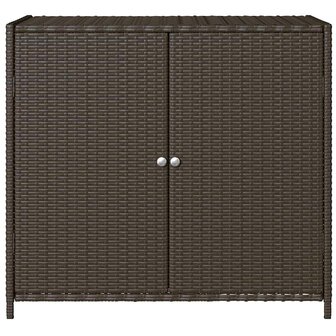 Tuinkast 83x45x76 cm poly rattan bruin