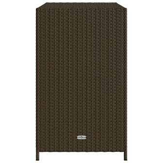 Tuinkast 83x45x76 cm poly rattan bruin