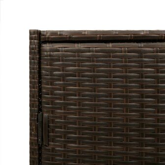 Tuinkast 83x45x76 cm poly rattan bruin
