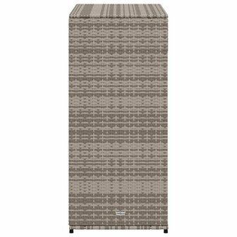 Tuinkast 105x55x113 cm poly rattan grijs
