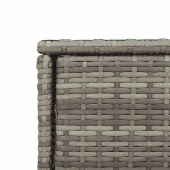 Tuinkast 105x55x113 cm poly rattan grijs
