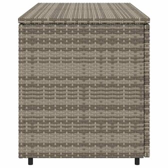 Tuinkast 110x55x60,5 cm poly rattan grijs