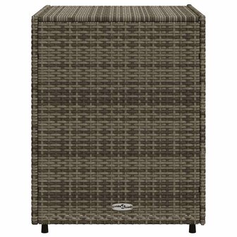 Tuinkast 55x59x69 cm poly rattan grijs