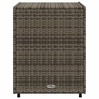 Tuinkast 55x59x69 cm poly rattan grijs