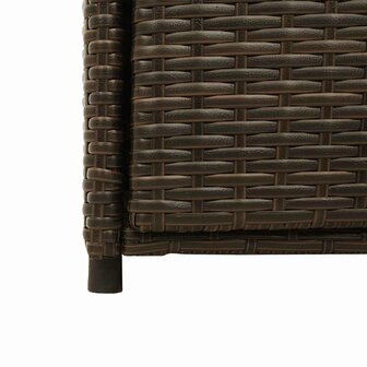 Tuinkast 105x55x113 cm poly rattan bruin