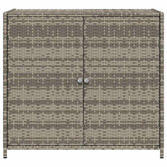 Tuinkast 83x45x76 cm poly rattan grijs