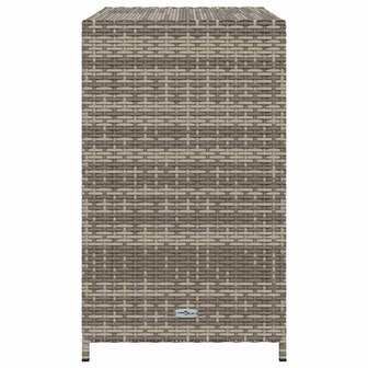 Tuinkast 83x45x76 cm poly rattan grijs