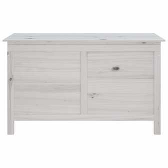 Tuinbox 99x49,5x58,5 cm massief vurenhout wit