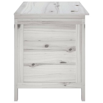 Tuinbox 99x49,5x58,5 cm massief vurenhout wit