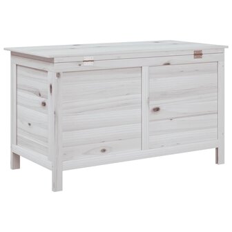 Tuinbox 99x49,5x58,5 cm massief vurenhout wit
