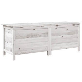 Tuinbox 150x50x56,5 cm massief vurenhout wit