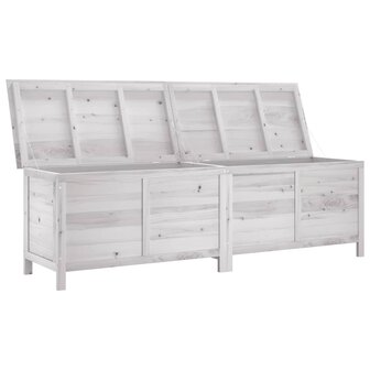Tuinbox 198,5x50x56,5 cm massief vurenhout wit