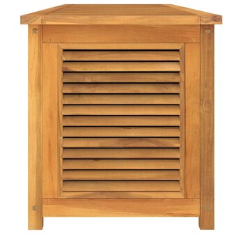 Tuinbox met zak 200x50x55 cm massief teakhout