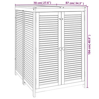 Tuinbox 70x87x104 cm massief acaciahout
