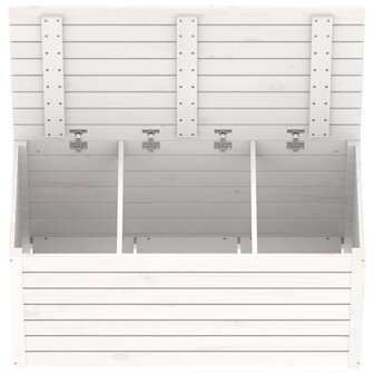 Tuinbox 101x50,5x46,5 cm massief grenenhout wit