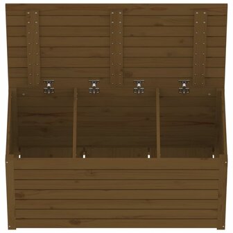 Tuinbox 101x50,5x46,5 cm massief grenenhout honingbruin