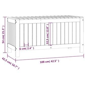 Tuinbox 108x42,5x54 cm massief grenenhout honingbruin