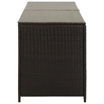 Tuinbox 200x50x60 cm poly rattan bruin