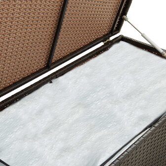 Tuinbox 200x50x60 cm poly rattan bruin