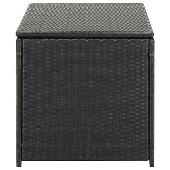 Tuinbox 100x50x50 cm poly rattan zwart