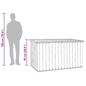 Tuinbox 171x99x93 cm antraciet