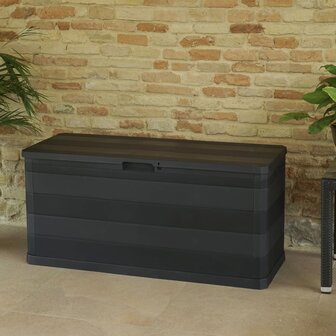Tuinbox 117x45x56 cm zwart