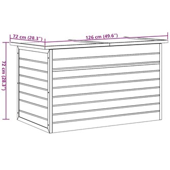 Tuinbox 126x72x72 cm hout