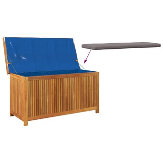 Opbergbox voor buiten 113x50x60,5 cm massief acaciahout