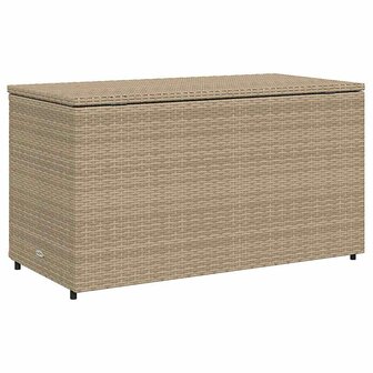 Tuinkast 110x55x60,5 cm poly rattan beige