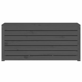 Tuinbox 101x50,5x46,5 cm massief grenenhout grijs