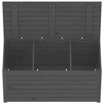 Tuinbox 101x50,5x46,5 cm massief grenenhout grijs