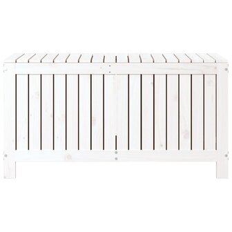 Tuinbox 115x49x60 cm massief grenenhout wit