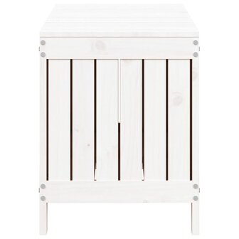 Tuinbox 108x42,5x54 cm massief grenenhout wit