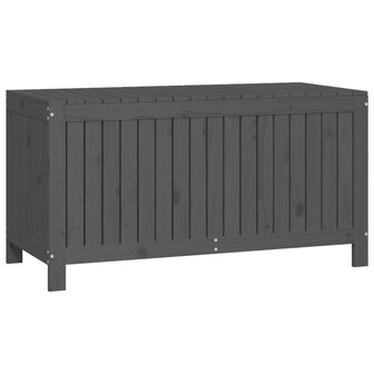 Tuinbox 121x55x64 cm massief grenenhout grijs