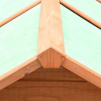 Kippenhok 170x81x110 cm massief grenen- en vurenhout