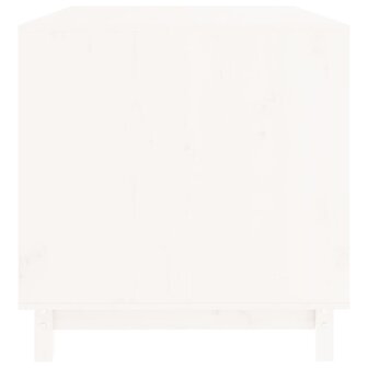 Hondenhok 100x70x72 cm massief grenenhout wit