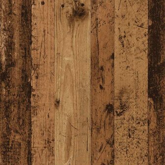 Hondenbench 55x80x68 cm bewerkt hout oud houtkleurig