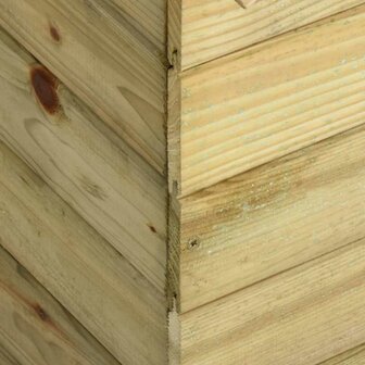 Hondenhok met opklapbaar dak ge&iuml;mpregneerd grenenhout