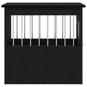 Hondenbenchmeubel 62x45x59 cm bewerkt hout zwart eikenkleurig