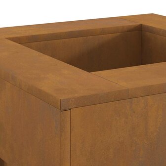Vuurkorf Bruin 60 x 60 x 30 cm Cortenstaal