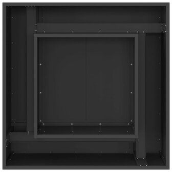 Vuurkorf Zwart 80 x 80 x 40 cm Koudgewalst staal