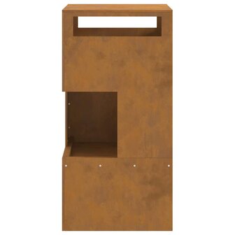Vuurkorf Bruin 50 x 50 x 100 cm Cortenstaal