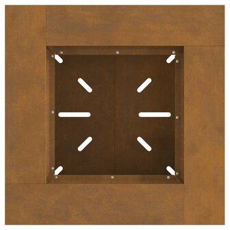 Vuurkorf Bruin 60 x 60 x 50 cm Cortenstaal