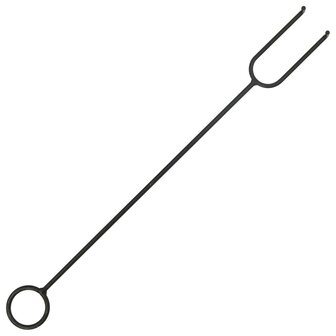 Vuurplaats met pook XXL 62 cm staal