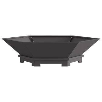Vuurkorf Zwart 100 x 100 x 28 cm Koudgewalst staal