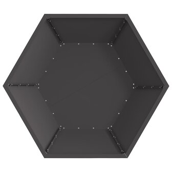 Vuurkorf Zwart 100 x 100 x 28 cm Koudgewalst staal