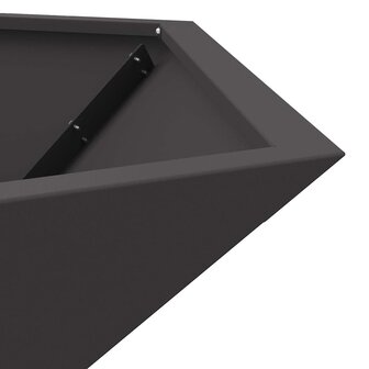 Vuurkorf Zwart 100 x 100 x 28 cm Koudgewalst staal
