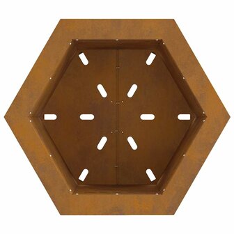 Vuurkorf Bruin 48 x 48 x 51 cm Cortenstaal