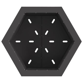 Vuurkorf Zwart 58 x 58 x 51 cm Koudgewalst staal